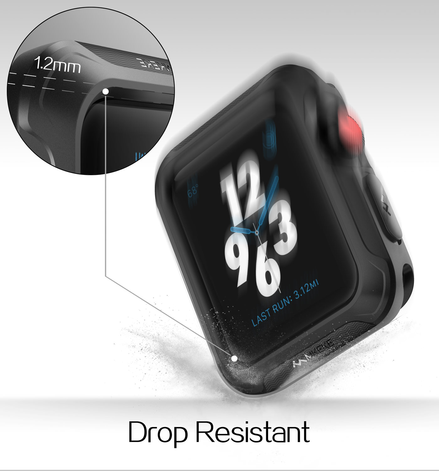 Compatible Apple Watch case 38mm 40mm 42mm 44mm Compatible series1-2-3-4-5 Iwatch case