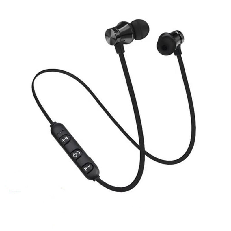 Bluetooth Earphones Magnetic Headphones Wireless Headset Sports Bass With Mic