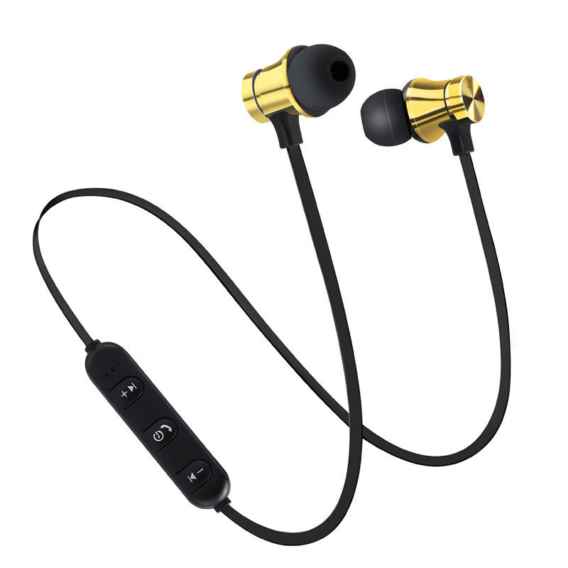 Bluetooth Earphones Magnetic Headphones Wireless Headset Sports Bass With Mic