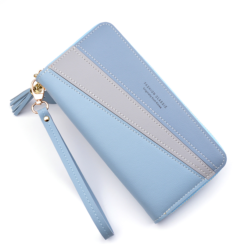 Women&apos;s bags, new ladies&apos; hand wallets, women&apos;s long style, large capacity, simple zipper handbags