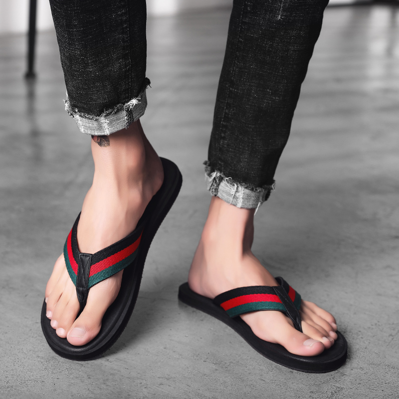 SXCHEN New Men Shoes Flip-flops Shoes Non-slip Sandals and Slippers Outer Wear Personality Beach Slippe Outdoor Sports Unisex Summer Flip Flops Slippers Breathable Anti-skid Beach Boy Fa Men's