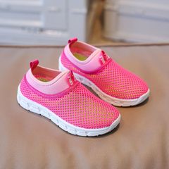 Children's sports shoes Boys Girls Canvas shoes Comfortable Soft Summer Baby boy new mesh fabric breathable sports shoes girl kids casual shoes unisex holiday party birthday girlfr 23 [inner length 14