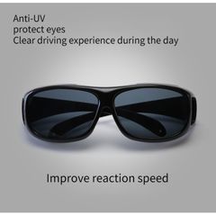 Hot Anti Glare Night Vision Glasses For Driving Men  Antivirus HD night vision goggles men and women drivers windproof sunglasses glasses men's anti-ultraviolet windproof goggles F one size Black