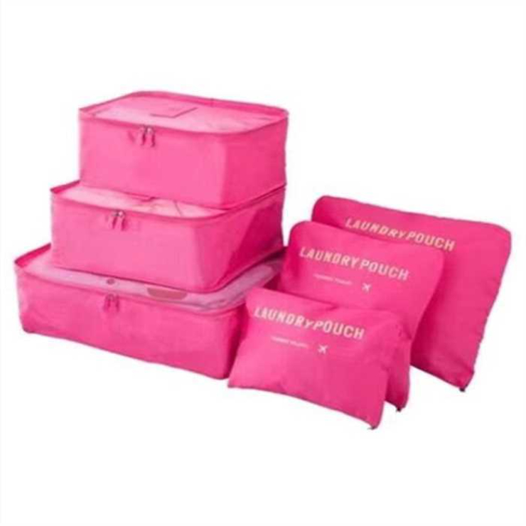 SXCHEN 6 pcs Storage Bag Outdoor Travel Six-piece Large Storage Bag Oxford Cloth Clothes Bag Suit Fashion Africa Women  Men Luggage Foldable Gadgets Organizer Large Capacity Holiday Toiletry Mom Gift