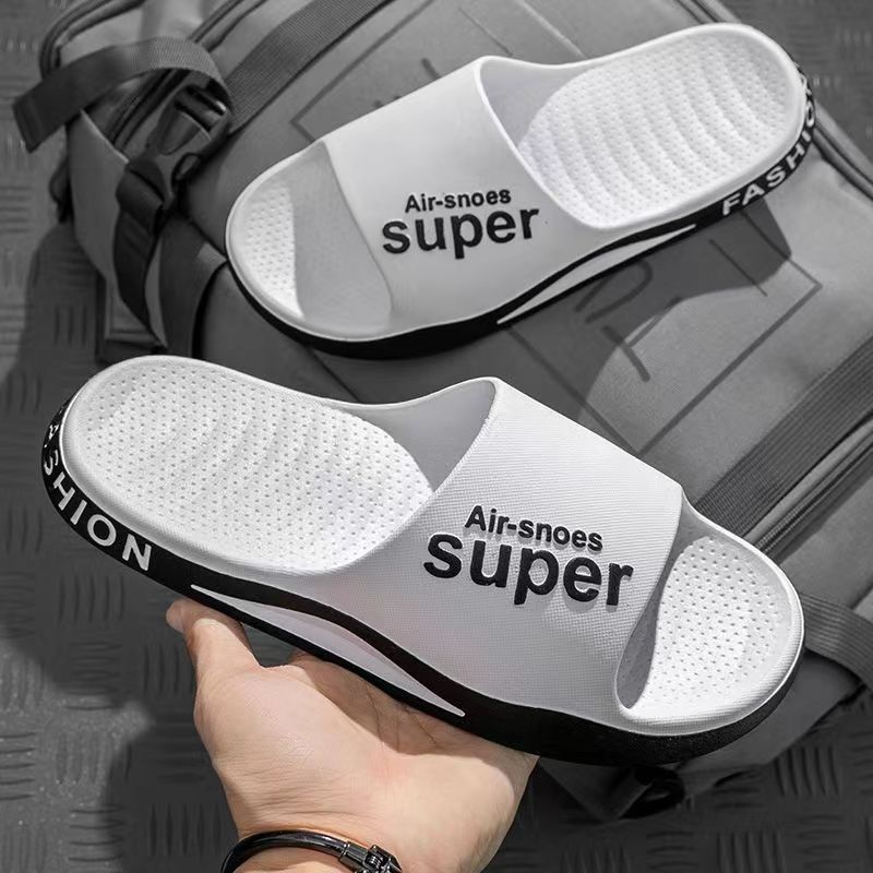 SXCHEN Men’s Shoes Men Slippers Boys Outer Wear Home Non-Slip Thick-soled Indoor Slippers and Slippers Lightweight Outdoor Sports Unisex Breathable Anti-skid Dad Beach Walking Shoe Party