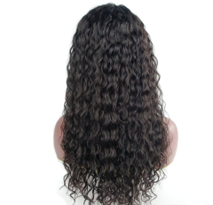 SXCHEN Wig Long Curly Black Wigs Ladies Fashion Hair For Women Hair Small Curly Slightly Curly Deep Wave Fashion Front Human Hair Wigs 26 inch Middle Part Natural Looking Crimps Curls Hair Wigs Gift