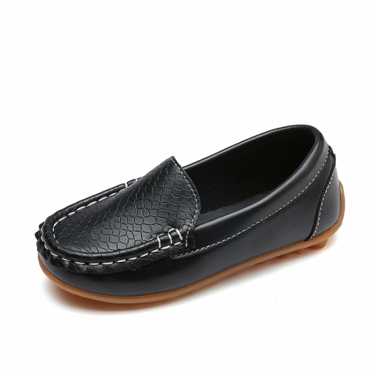 SXCHEN Kids Shoes PU Boy Casual Shoes Non Slip Bean Shoes Boy' s Casual School Shoes Girl Fashion Handmade Bean Shoes Wear-Resistant Soft Soled Children's Shoes  School Shoes Anti-slip Runnin