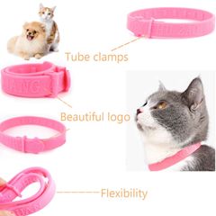 Dog ring Dog ring Flea removing and lice preventing Small dog Flea removing collar Pet external repellent Flea ring Dog Flea Collar Easy to Repels Fleas & Ticks Safe Effective Dog  one size Pink