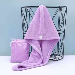 SXCHEN Women's Head Towel Quick-drying Shampoo Shower Cap Strong Water Absorption Bathroom Fashion Africa of Cotton Towels Towels Sets Towels for Adults Luxury Super Large High bat purple 1 pcs
