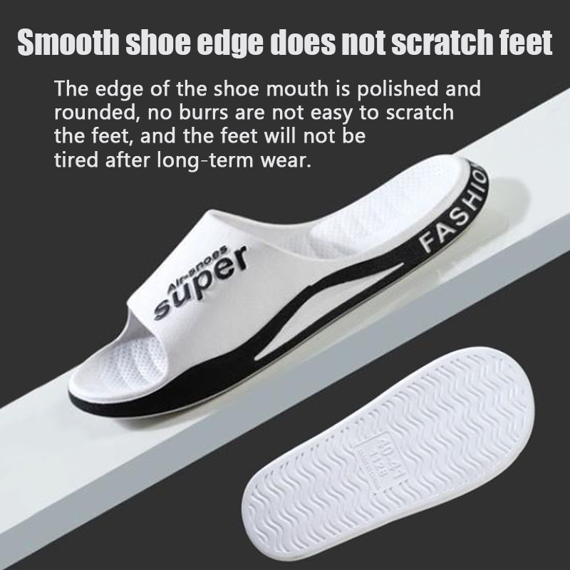 SXCHEN Men’s Shoes Men Slippers Boys Outer Wear Home Non-Slip Thick-soled Indoor Slippers and Slippers Lightweight Outdoor Sports Unisex Breathable Anti-skid Dad Beach Walking Shoe Party