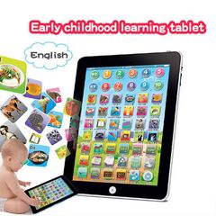 SXCHEN Electronic Learning Products Foreign Trade English Tablet Learning Story Machine Children's Reading Machine Gift Toys Educational Early Baby Childhood Education Toys Kids Bo Blue