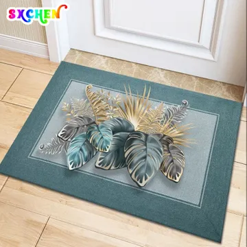 Welcome mat indoor rug Outside door mats Forrest entry mat Front door mat