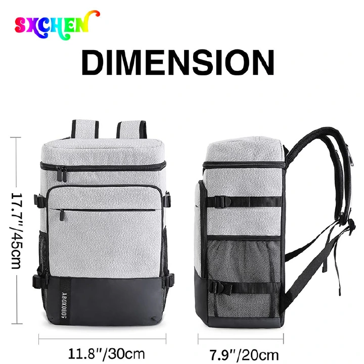 SXCHEN New Cooler Backpack 40 Cans Lightweight Insulated Backpack Cooler Leak-Proof Hiking Backpack For Gifts Soft Cooler Bag,Lunch Cooler Bag for Work,School,Picnic,Beach,Leakproof Insulated Sided