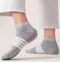SXCHEN 5 pairs Men's Socks Casual Socks  Man Stockings Summer Sports Sweat, Sweat Desert Stomach Motor Dad Cotton Spring and Summer Bald Low Light Male Socks Gifts