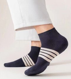 SXCHEN 5 pairs Men's Socks Casual Socks  Man Stockings Summer Sports Sweat, Sweat Desert Stomach Motor Dad Cotton Spring and Summer Bald Low Light Male Socks Gifts