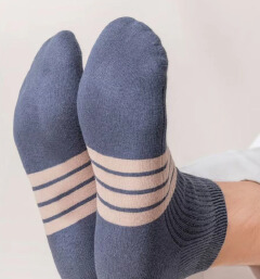 SXCHEN 5 pairs Men's Socks Casual Socks  Man Stockings Summer Sports Sweat, Sweat Desert Stomach Motor Dad Cotton Spring and Summer Bald Low Light Male Socks Gifts