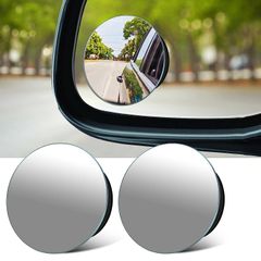 SXCHEN 2pcs Rearview Mirror Car 360-degree Adjustable Wide-angle View Exterior Accessories Mirrors & Parts Car Reflective Small Round Mirror small Mirror Blind Spot Auxiliary Rever as picture 2pcs