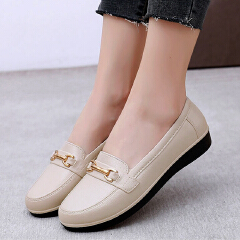 SXCHEN Ladies Shoes Flats Ballet & Dance Waterproof Plastic Shoes Women's New Pointed-toe Single Shoes British Style Loafers Black Professional Dress Work Shoes Formal Shoes Mom Shoes Student Fashion