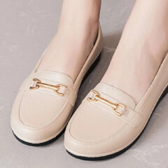SXCHEN Ladies Shoes Flats Ballet & Dance Waterproof Plastic Shoes Women's New Pointed-toe Single Shoes British Style Loafers Black Professional Dress Work Shoes Formal Shoes Mom Shoes Student Fashion