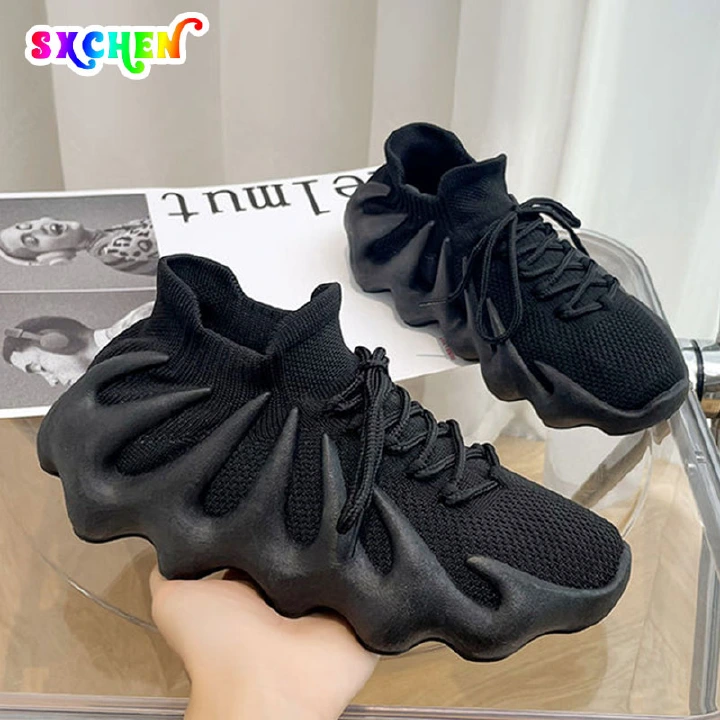 SXCHEN Women's Shoes Athletic Running Octopus Ladies Shoes Couple Mesh Casual Shoes Sneakers Socks Shoes Women's Korean All-match Running Shoes Party Office Girl Lovers Gift Latest Shoes Mom Shoe