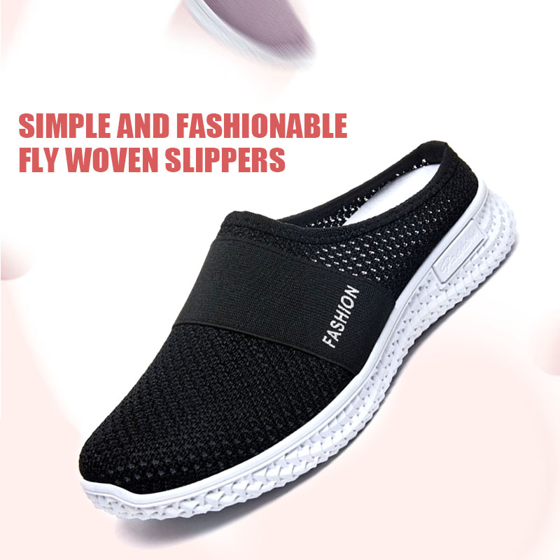 SXCHEN Women's Shoes Slippers Mules New Breathable Semi-trailer Slip-on Slippers Mesh Light Casual Shoes Women Shoes Mom Shoe Latest Shoes Girl Outdoor Unisex Lovers Gift Party Office Breathable