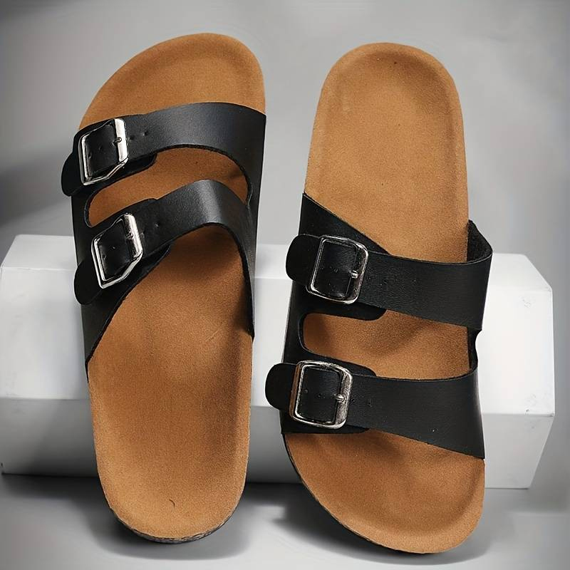 Women's Shoes Slippers Unisex Mules Cork The for Outdoor Wear Thick-soled Men's and Ladies Beach Flip-flops Couple's Slippers Women's Girls Sneakers Sneakers Mountain Climbing Trail Jogging Clogs Gift