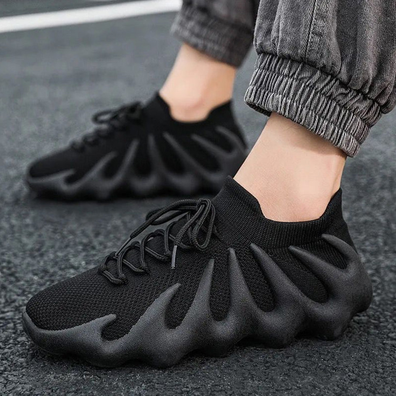 Men's Shoes Sneakers New Summer Octopus Men's and Women's Shoes Couples Mesh Casual Shoes Running Sneakers Socks Shoes Korean Style Versatile Sneakers