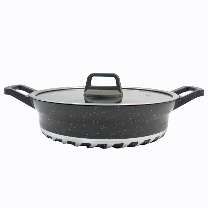 【 Promotion】TC 10PCS Cookware  Set Cooking Pots Non Stick Sufuria (5pcs Pot Covers + 5pcs Pots)