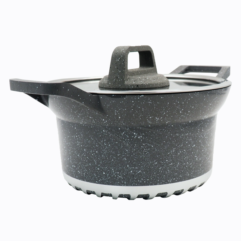 【 Promotion】TC 10PCS Cookware  Set Cooking Pots Non Stick Sufuria (5pcs Pot Covers + 5pcs Pots)