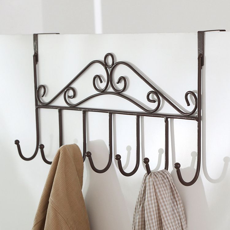 Hole-free door rear hook nail-free door hanger free installation door back hanger creative hanger rack 42*4.7*23cm