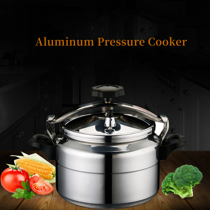 TC 5L/11L Thickened Aluminum Pressure Cooker ,Large Capacity Pressure Cooker for Gas Stove , Explosion Proof Pressure Canner with Easy Lock Lid, Fast Cooking Cookware Silver,5l