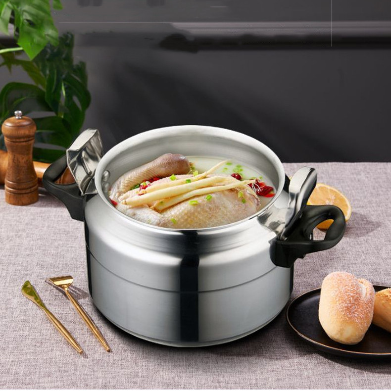 TC 5L/11L Thickened Aluminum Pressure Cooker ,Large Capacity Pressure Cooker for Gas Stove , Explosion Proof Pressure Canner with Easy Lock Lid, Fast Cooking Cookware