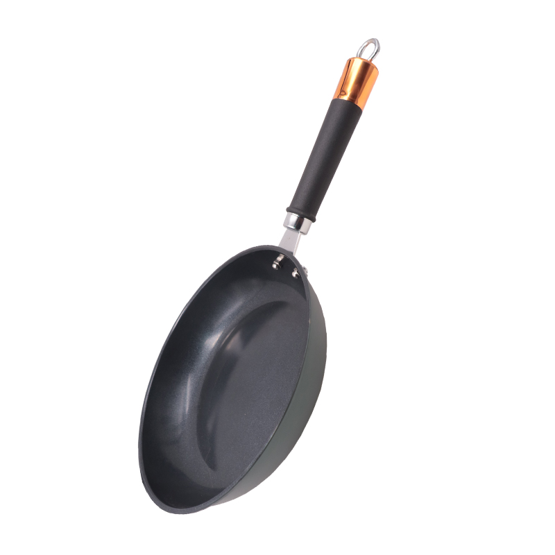 TC 26CM  Black Non-Stick  Fry Pan with Plastic Handle Cooking Pots Sufuria Suitable for Induction Cooker