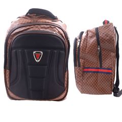 CG - 10 Men Bags School Bags Waterproof Business Backpack Large Capacity Laptops Bag Student Bag Travel Bag Brown and Black 18inch
