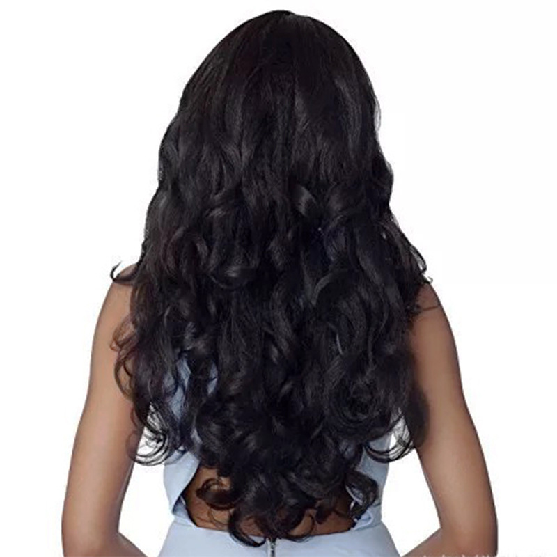 karen&apos;shop Wave Lace Front Human Hair Long Wigs For Women Virgin Hair Front Wig Brazilian Remy Human