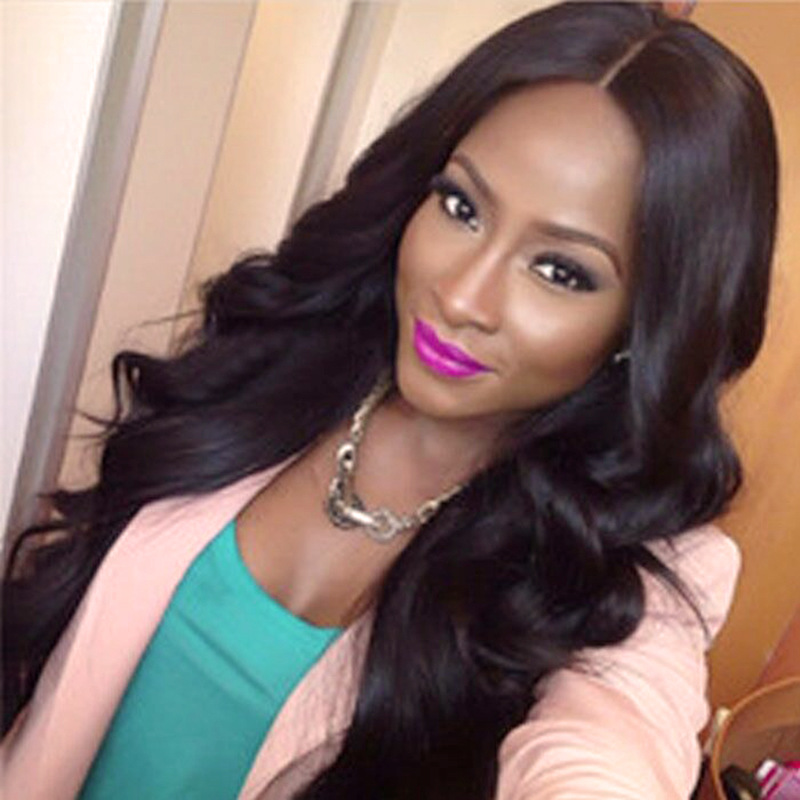 karen&apos;shop Wave Lace Front Human Hair Long Wigs For Women Virgin Hair Front Wig Brazilian Remy Human