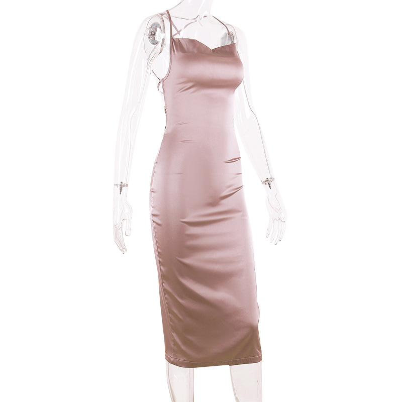 Women bodycon long midi dress sleeveless backless elegant party outfits sexy club clothes vestido