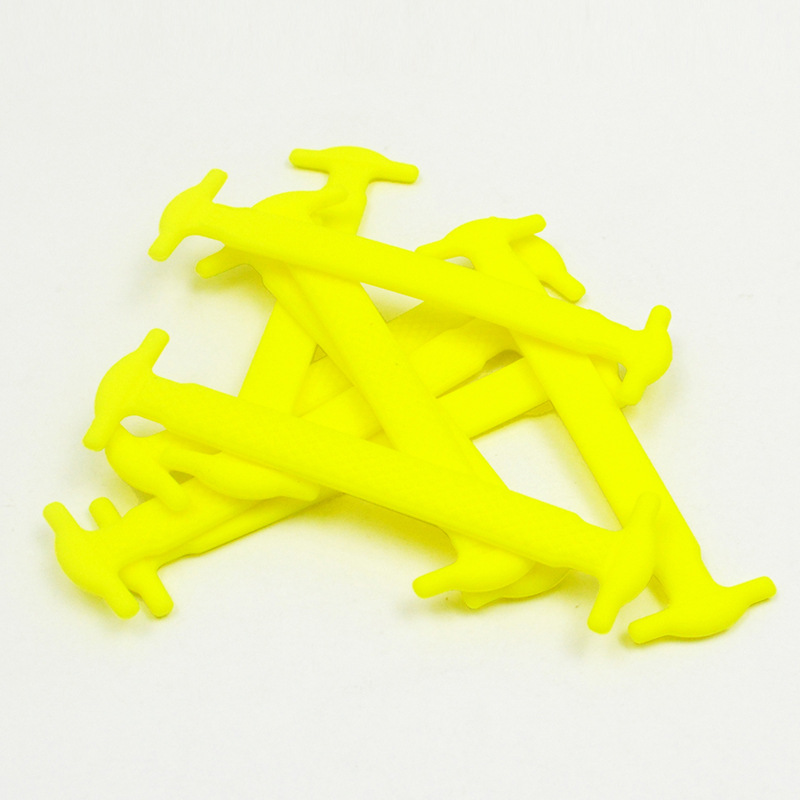 【wholesale prices】Karen&apos;s shop Tie-free sports and leisure colored silicone shoelaces
