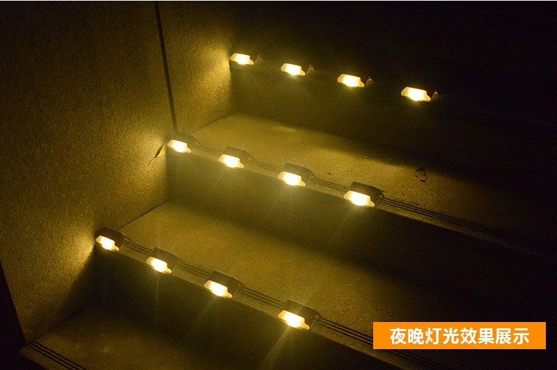Solar Railing Light Stair Light Outdoor Waterproof LED Step Light Garden Decoration Landscape Light
