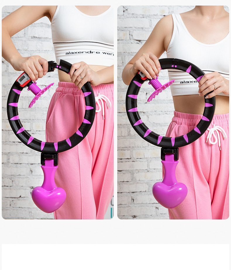 Sports Hoops Yoga Home Fitness Exerciser Hula Circle Not Drop Adjustable Waist Training Ring Belly
