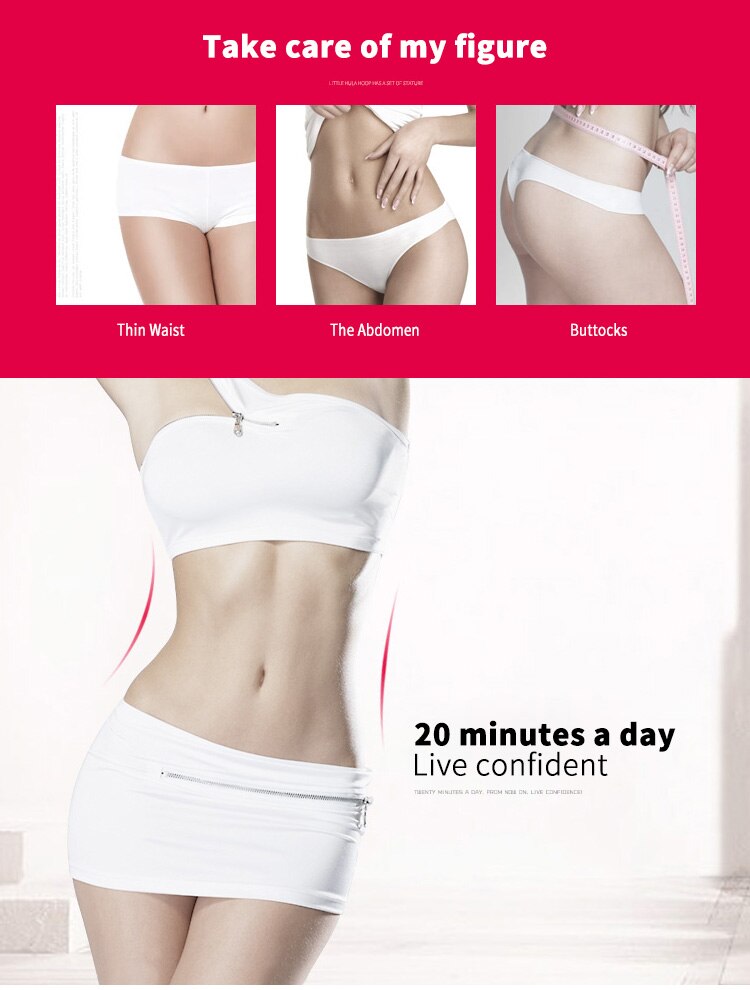 Sports Hoops Yoga Home Fitness Exerciser Hula Circle Not Drop Adjustable Waist Training Ring Belly