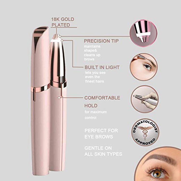Eyebrow trimmer epilator lipstick lipstick eyebrow razor instant painless razor epilator portable
