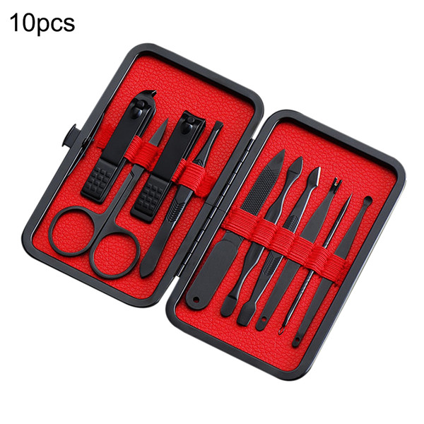 7pcs/set  Manicure Nail Clippers Pedicure Set Portable Travel Hygiene Kit Stainless Steel