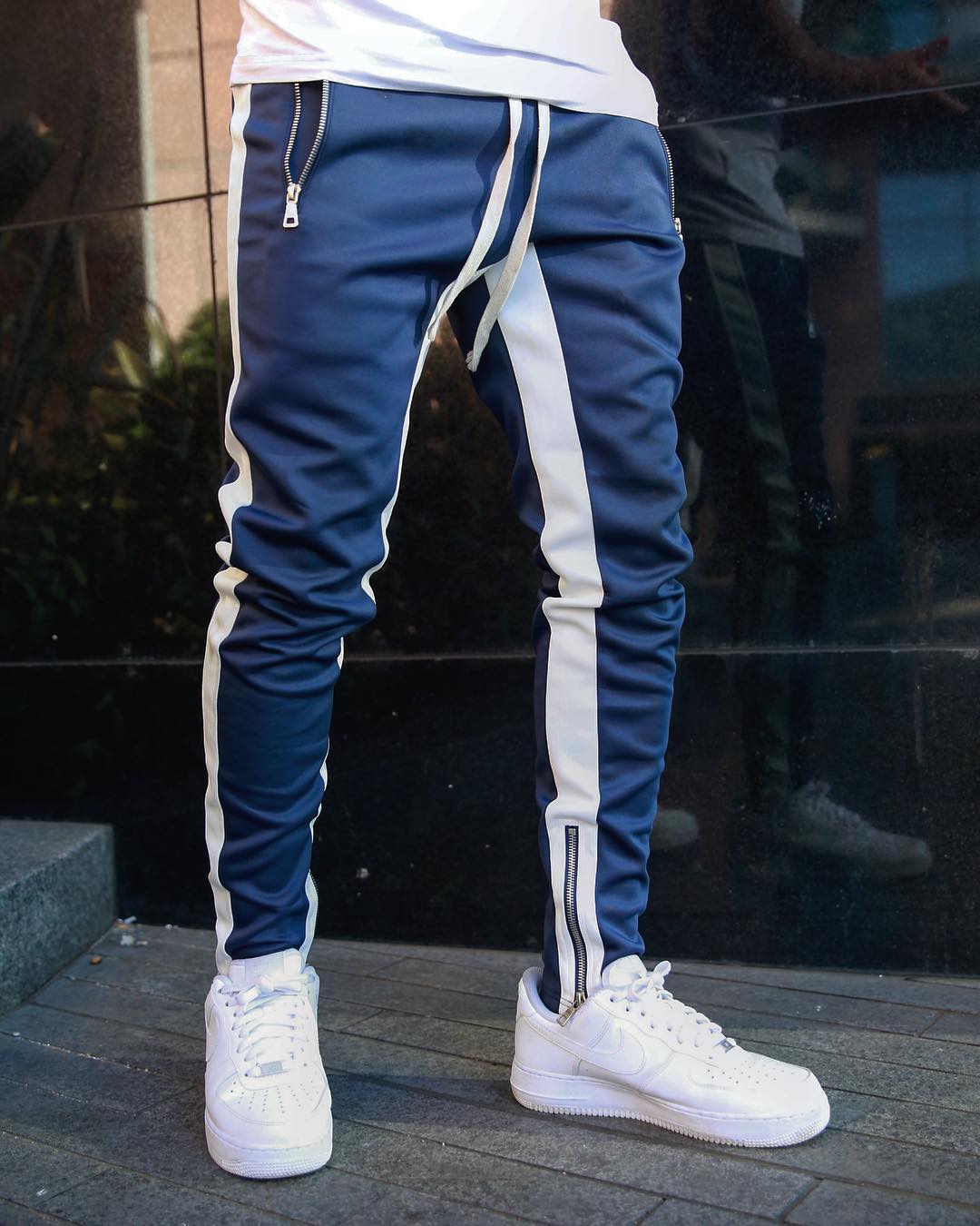 Mens Joggers Casual Pants Fitness Men Sportswear Tracksuit Bottoms Skinny Sweatpants Trousers