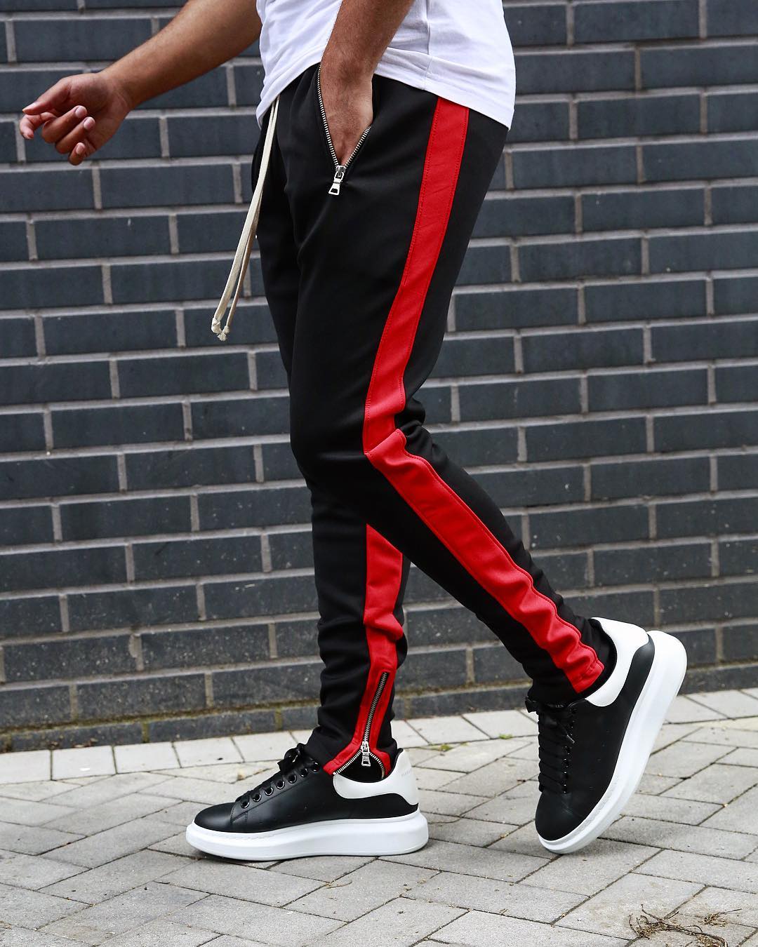 Mens Joggers Casual Pants Fitness Men Sportswear Tracksuit Bottoms Skinny Sweatpants Trousers