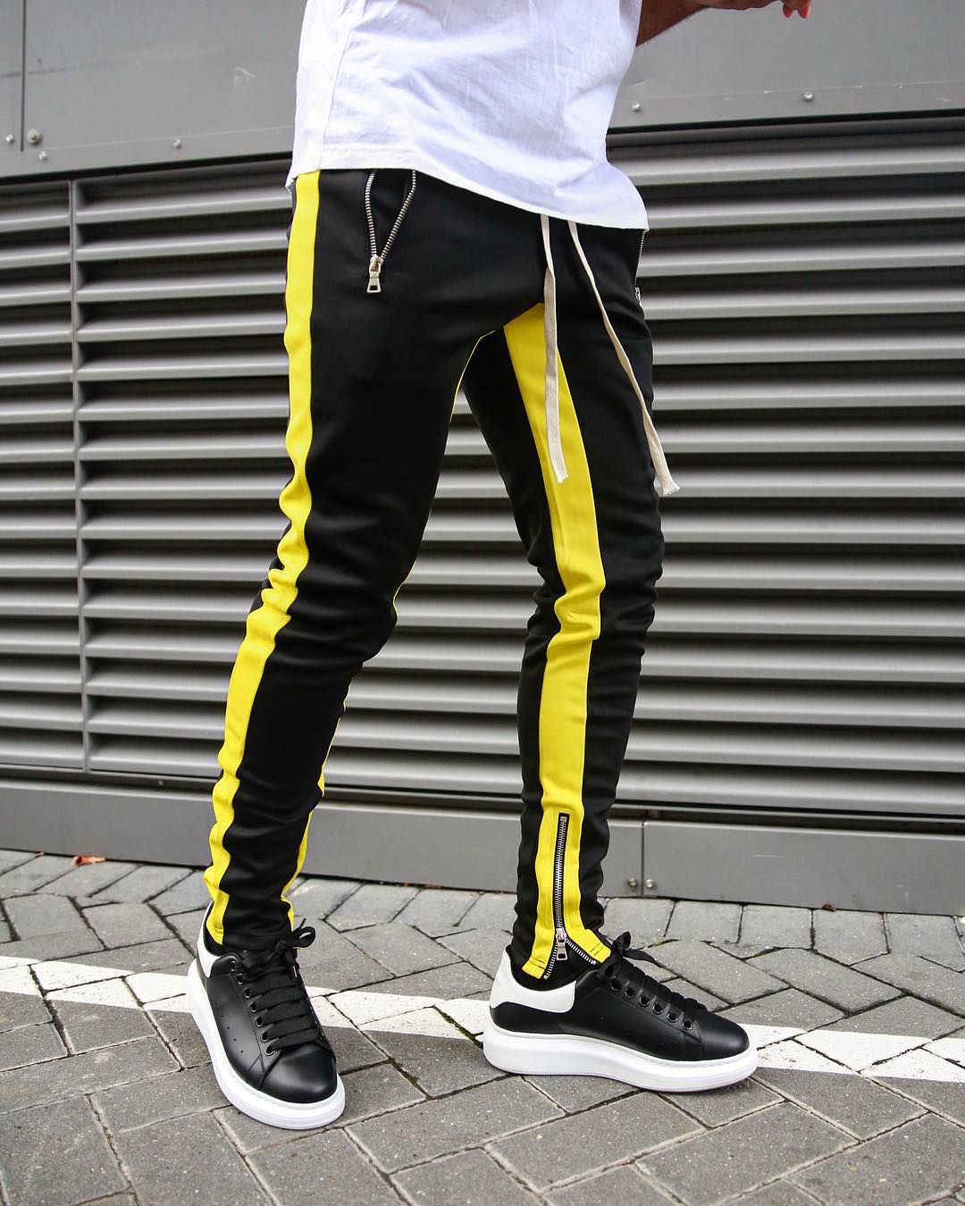 Mens Joggers Casual Pants Fitness Men Sportswear Tracksuit Bottoms Skinny Sweatpants Trousers