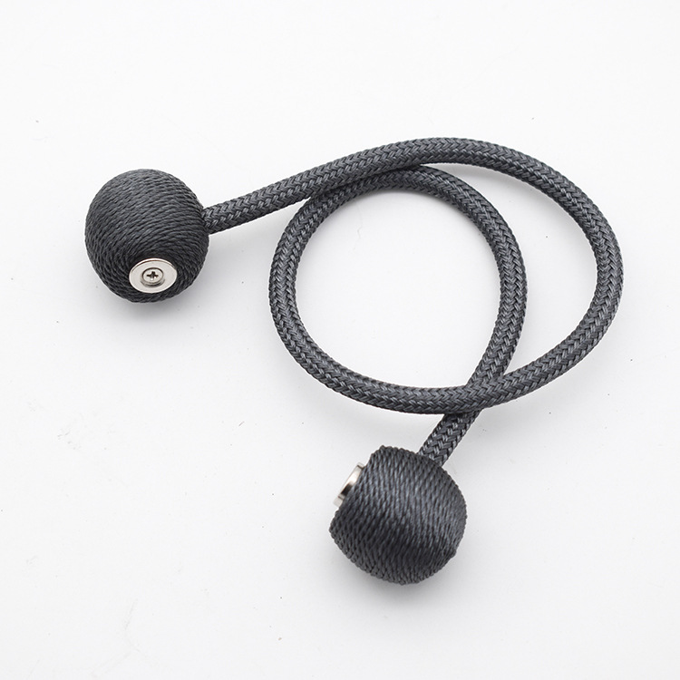 2Pcs Magnetic Curtain Tieback Buckle Clip Curtain Tieback Polyester Decorative