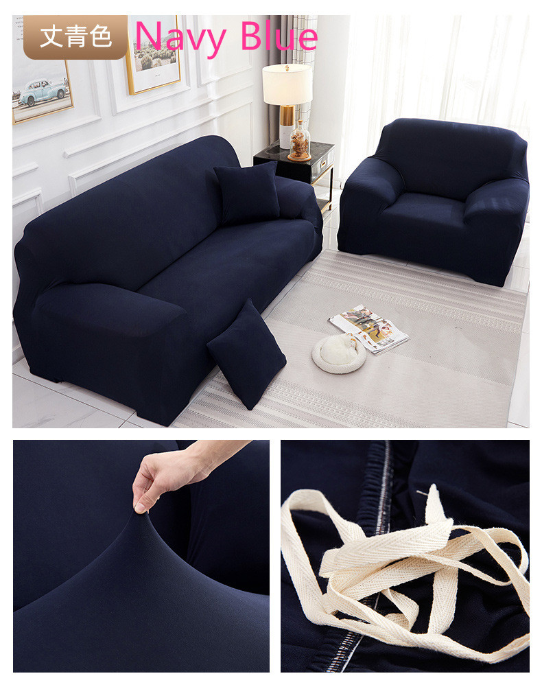 Solid color sofa covers for living room  couch cover stretch  L shape need buy 2piece