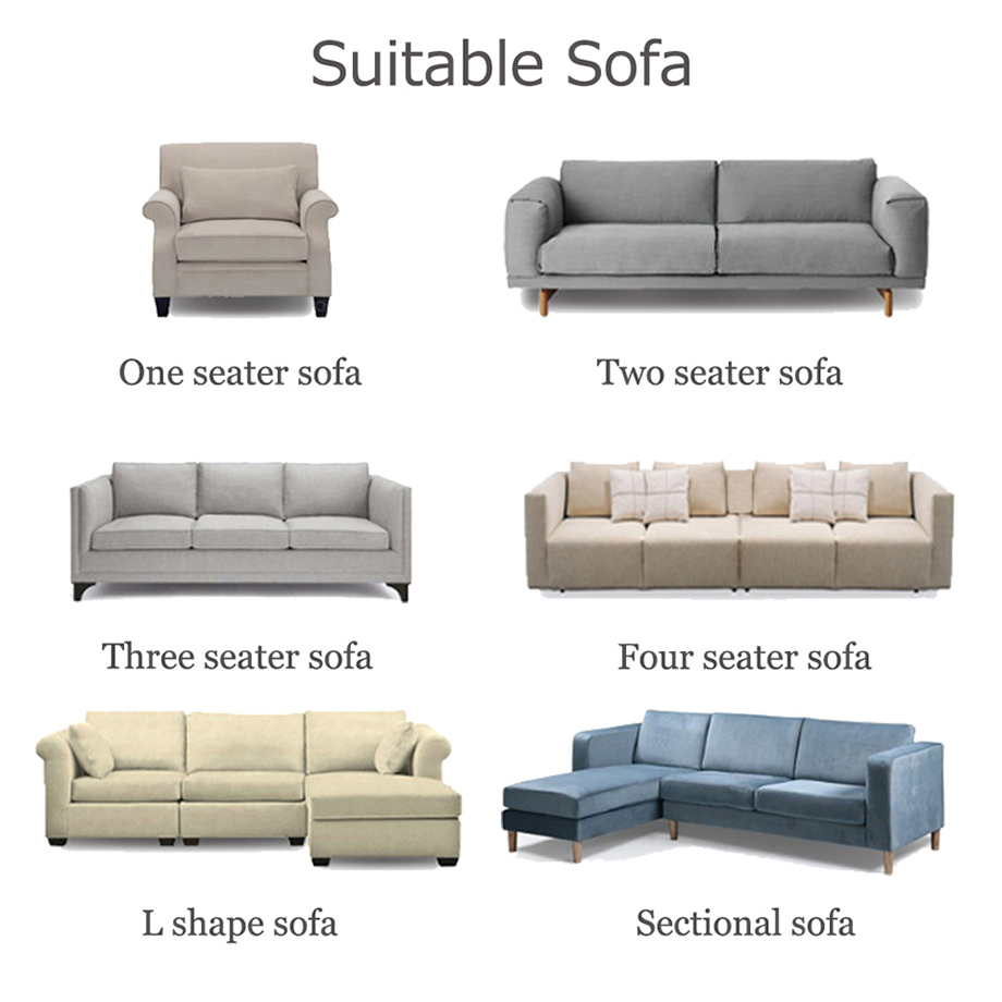 Solid color sofa covers for living room  couch cover stretch  L shape need buy 2piece