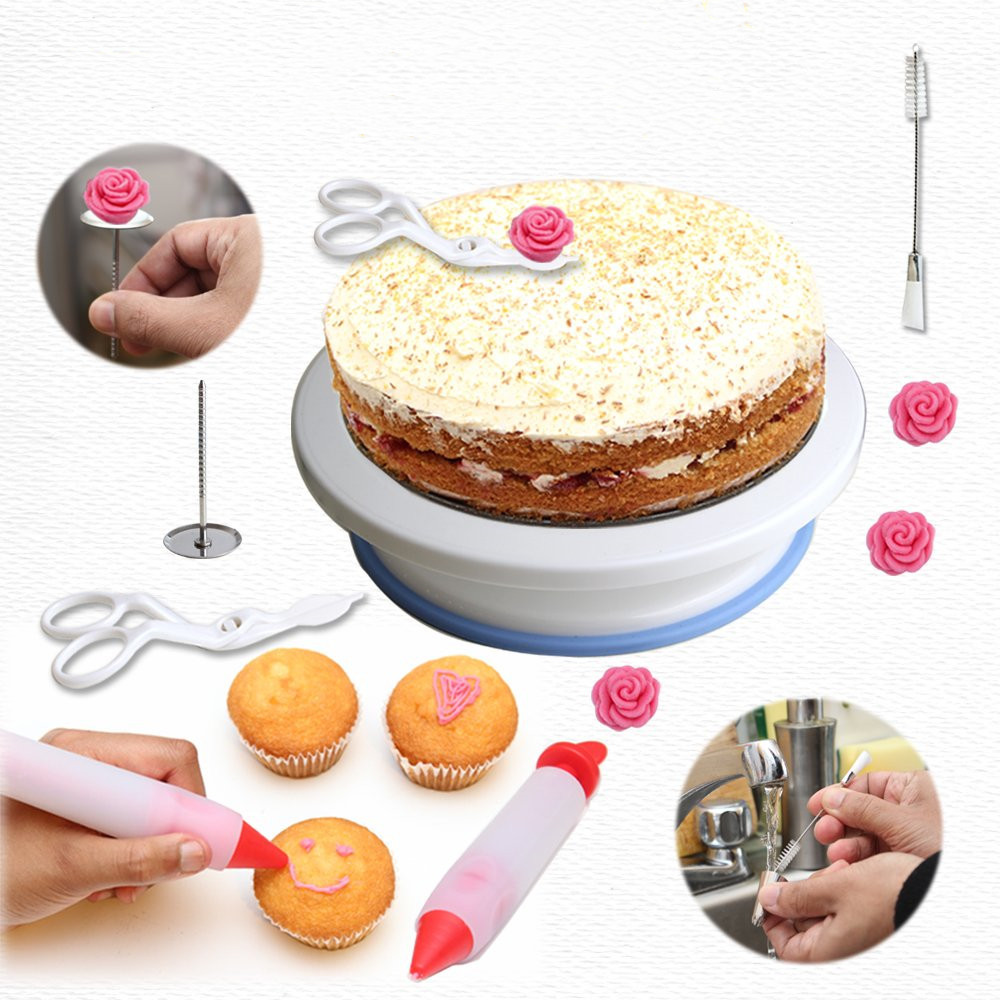 90-piece cake decorating table set cake turntable kitchen baking tools DIY homemade cake